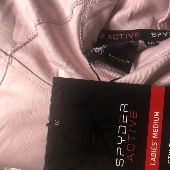 SPYDER Active Pullover Hoody Women's Light Dusty Pink Size Medium NWT - Picture 2 of 8